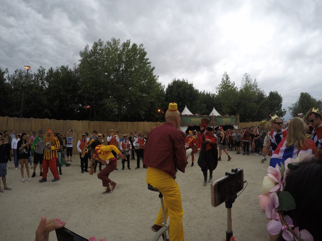 Circus-themed entertainment at Tomorrowland Belgium