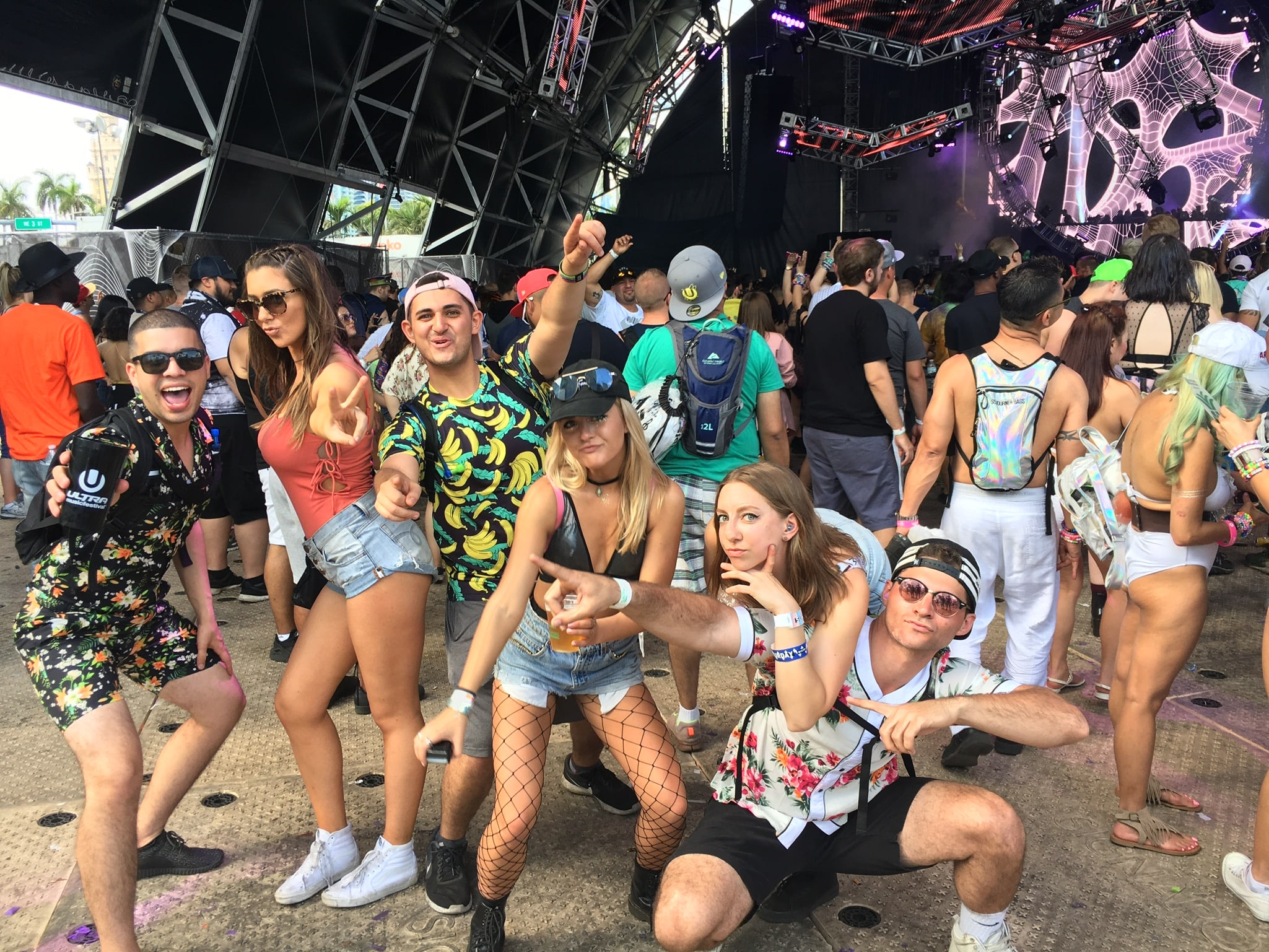 Squad at the Megastructure at Ultra Miami