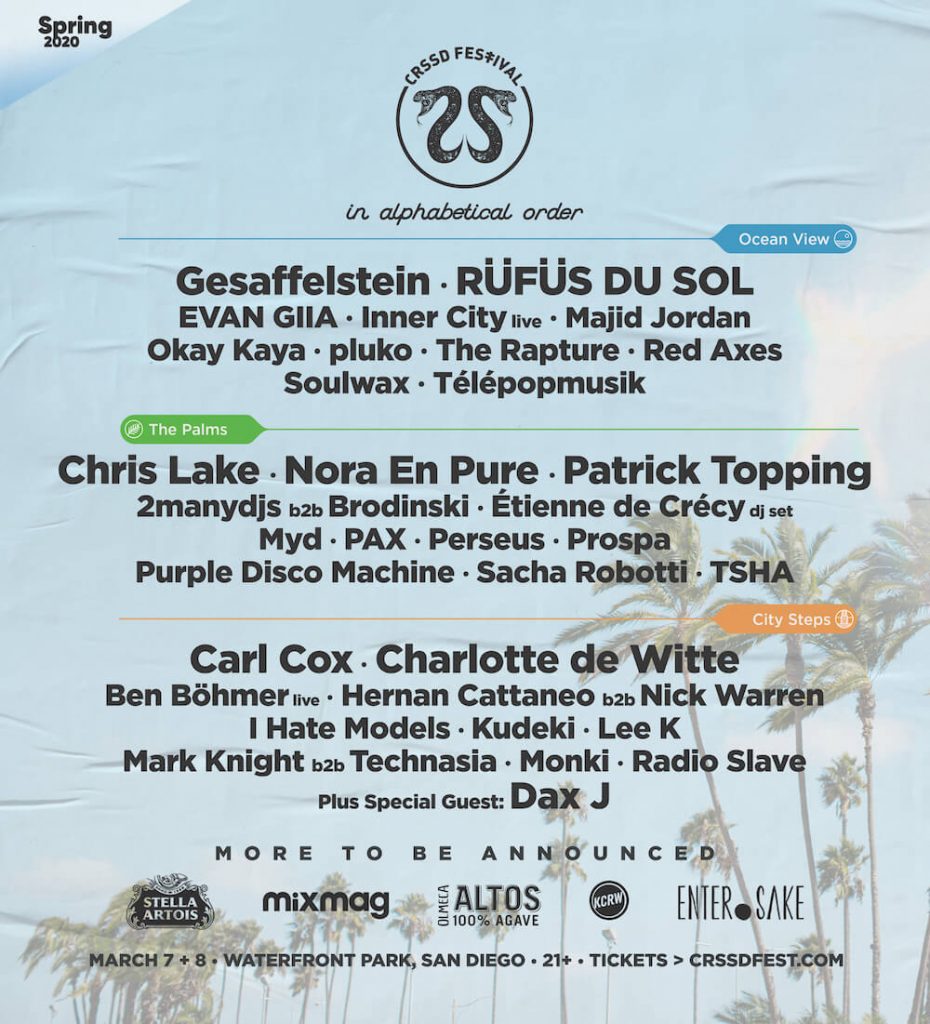 CRSSD Festival Spring Lineup