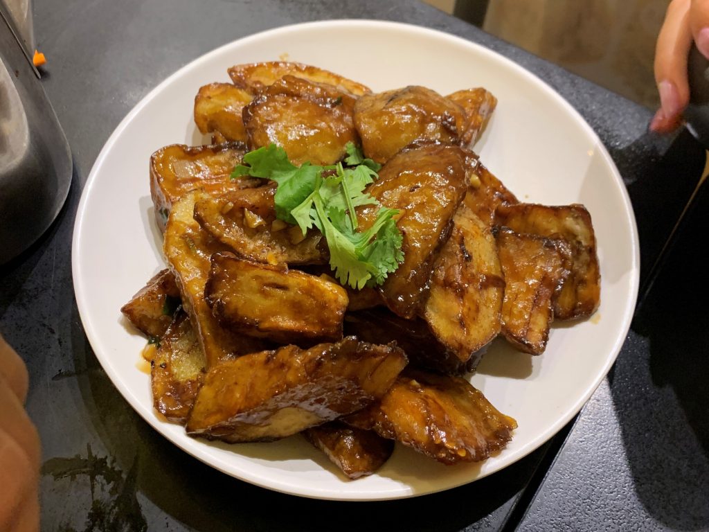 Braised eggplant dish from Chinese Noodle House, Sydney